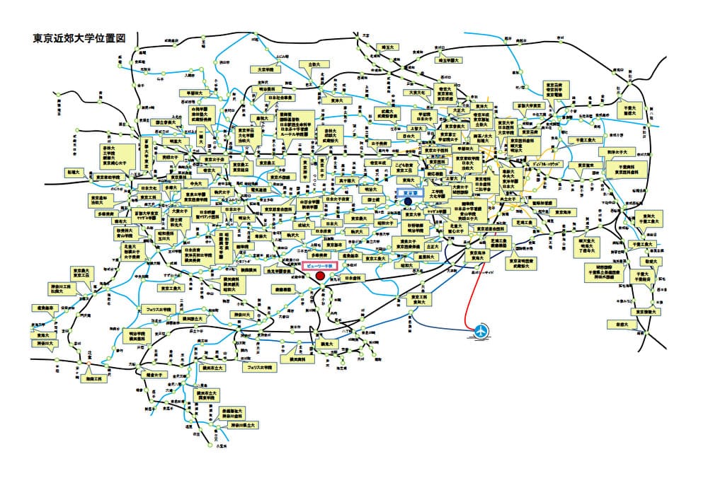 東京大学近郊位置図